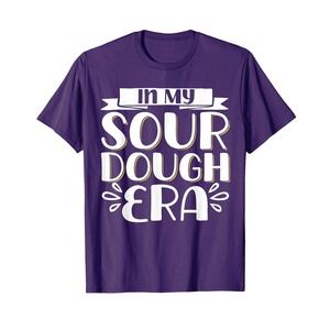 NWT "In My Sour Dough Era" Purple Graphic T-Shirt - Large